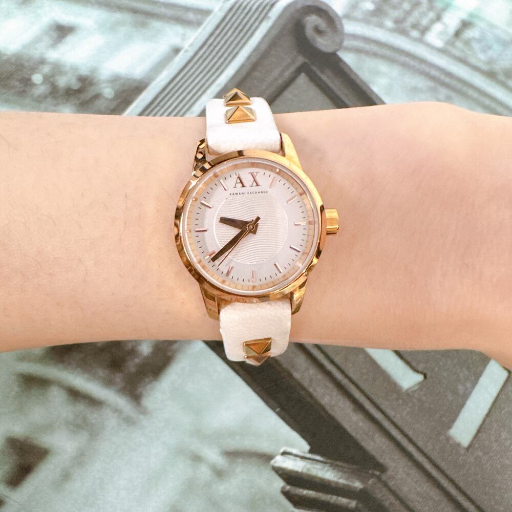 Armani Exchange AX6020 ATLC Ladies Watch With White Dial